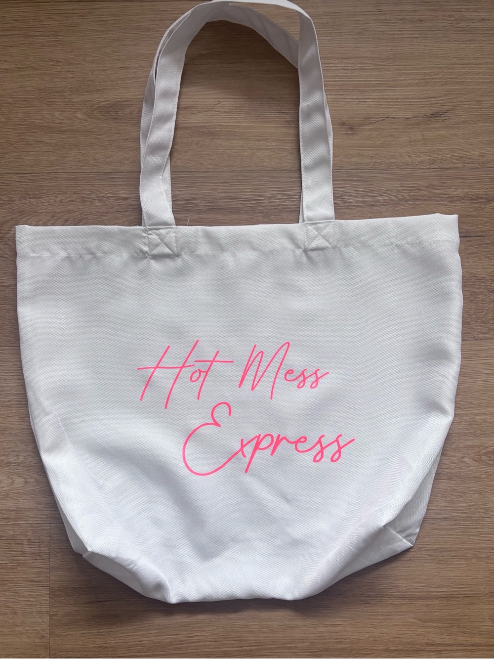 Strong As A Mother Hot Mess Express Mom Funny Beach Grocery Shopping Tote Bag